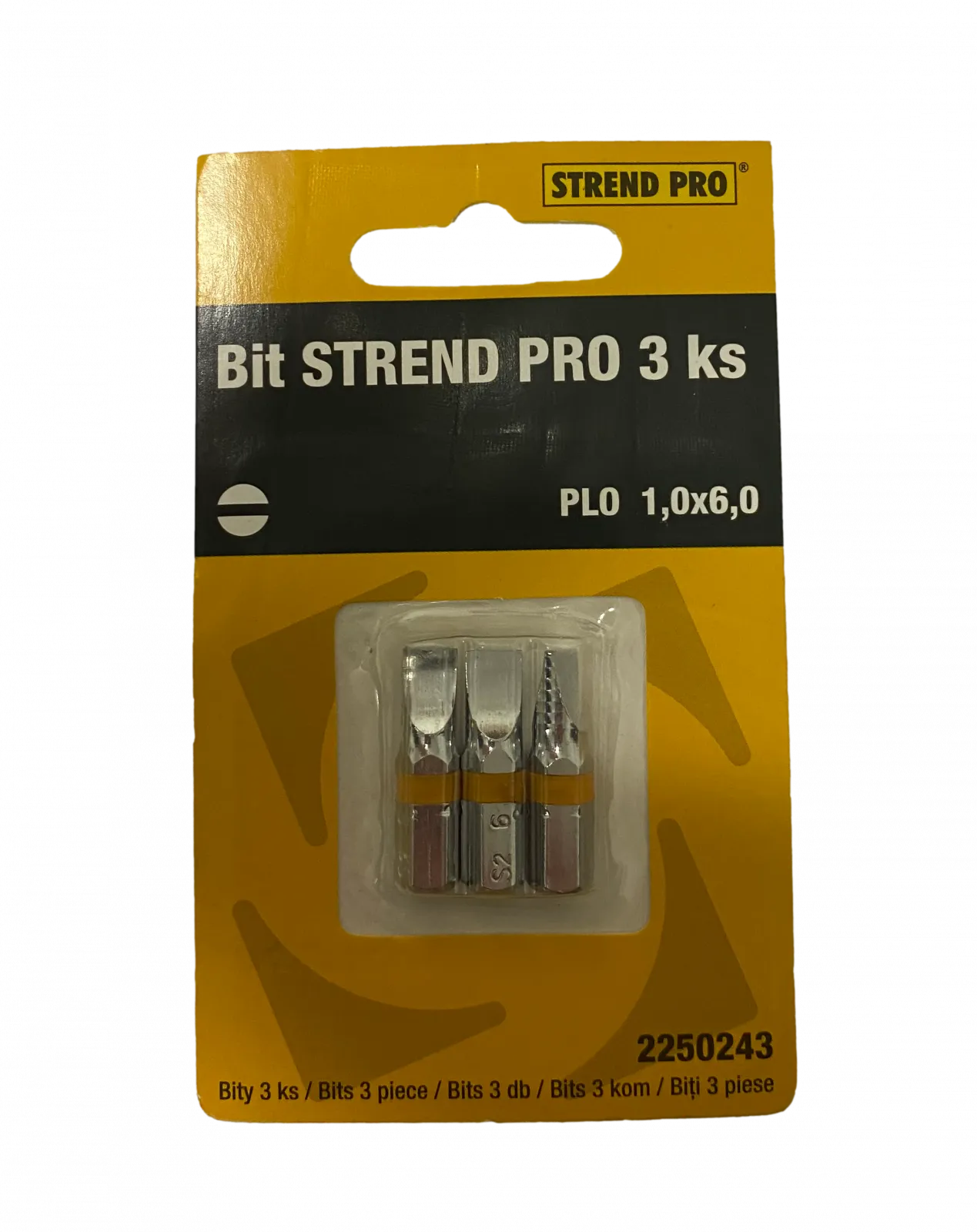 Bit Strend Pro S2 plochý 1,0x6,0 mm, 3 ks