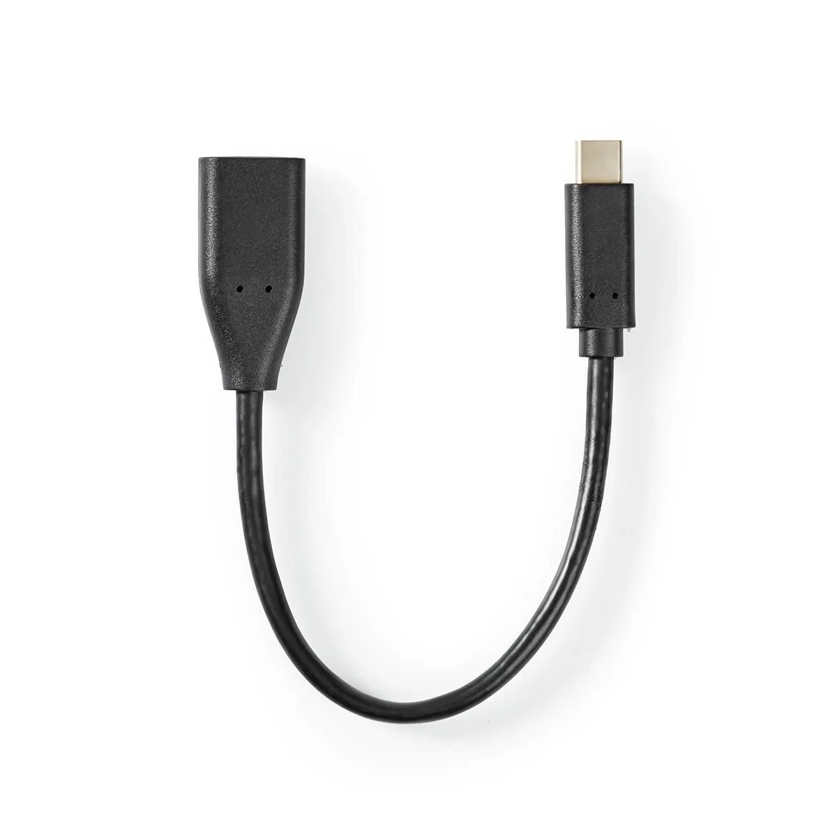 Nedis USB Adaptér Typ-C vidlice / USB-A zásuvka 20cm černý CCGT61710BK02 null