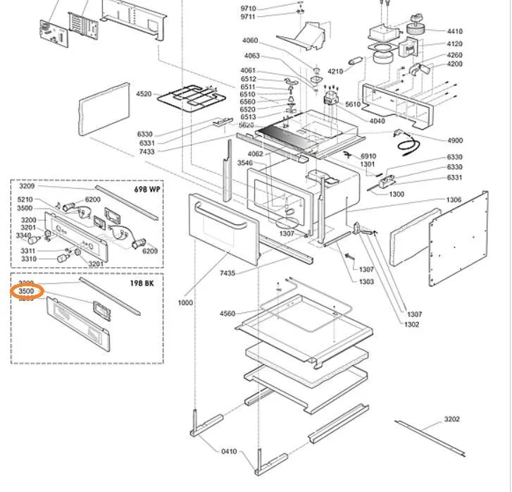 Displej mikrovlnná trouba Whirlpool / Indesit - 481010582894