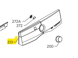 Ovládací panel do pračky Electrolux AEG