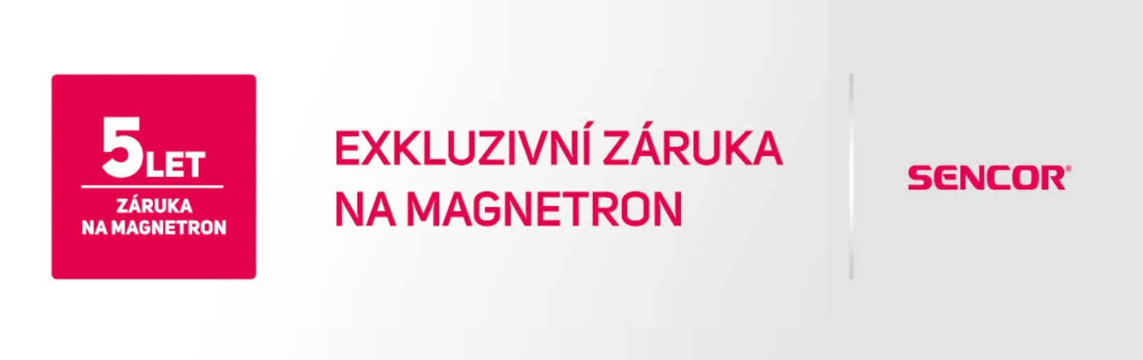 obrázek pro akci "5 let záruka na mikrovlnné trouby Sencor!"