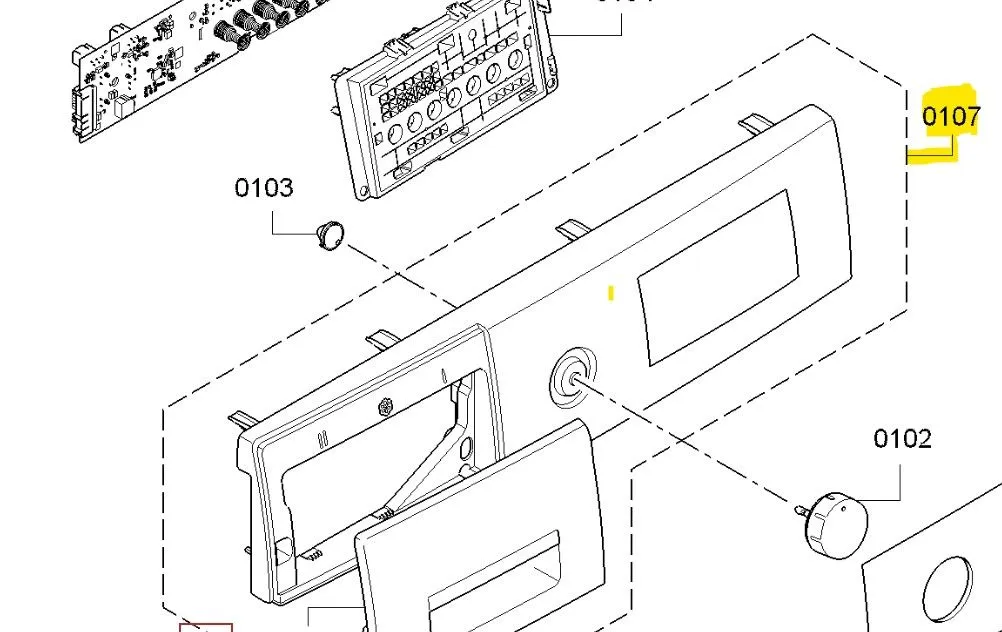 Panel sušička Bosch / Siemens - 11004240