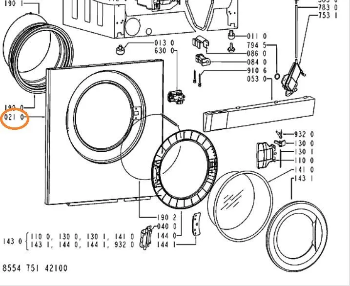 Deska pračka Whirlpool / Indesit - 481244010888