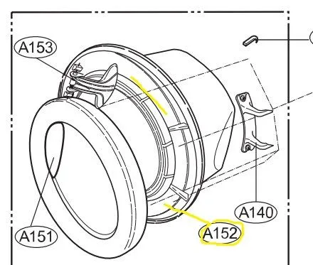 Rám pračka LG - ADC73047706 