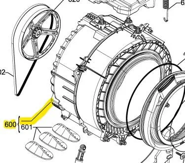 Buben pračka Electrolux / Aeg - 1926900703