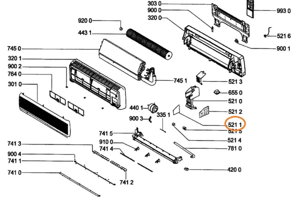 Modul klimatizace Whirlpool / Indesit - 481221848028