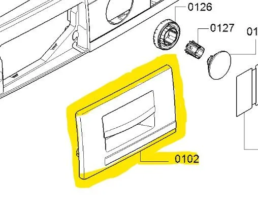 Čelo pračka Bosch / Siemens - 11049385